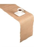 Jucos Burlap Table Runner 12 Inch X 72 Inch