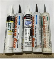 5 caulking tubes - full