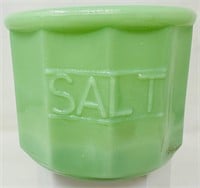 Vintage Style Jadeite Salt Jar