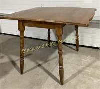 Wood Drop Leaf Side Table
