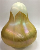 Quezal Pulled Feather Art Glass Lamp Shade