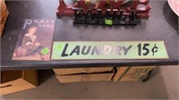 2 DECORATIVE METAL SIGNS-LAUNDRY & OTHER