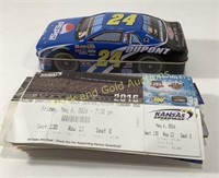 Jeff Gordon NASCAR Tin & Speedway Tickets