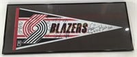 NBA 1993-94 Trail Blazers Team Signed Flag