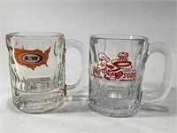 (2) A&W & Dog N Suds Glass Mugs / Glasses