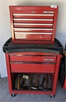 CRAFTSMAN 2 PC TOOL BOX WITH SOME CONTENTS