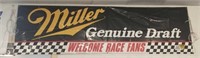 Huge Miller NASCAR Advertising Banner