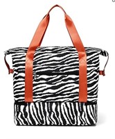 Travel Duffel Bag for Women In zebra print