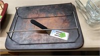 PAMPERED CHEF BAKING STONE COOKIE SHEET W/ RACK &