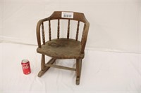 Vintage Child's Barrel Back Rocking Chair, Project