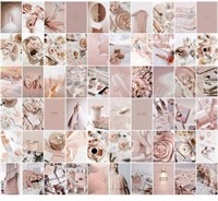 WALL COLLAGE KIT AESTHETIC PICTURES, PINK ROOM