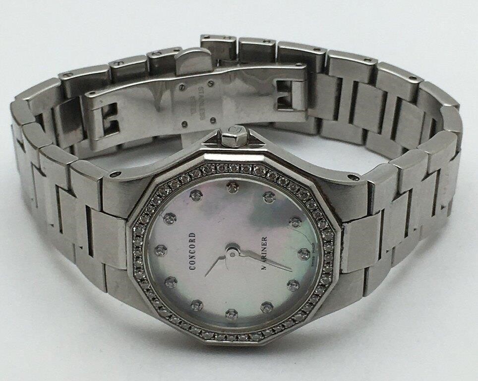 Concord Mariner Diamond Bezel Wrist Watch