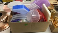 LARGE BOX OF FOOD STORAGE CONTAINERS