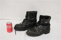 Harley Davidson Steel Toe Boots Size 8.5M, As Is