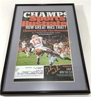 Framed & Signed "DeShaun Watson #4" Magazine