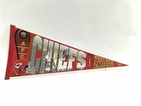 1995 Signed Marcus Allen Chiefs Pennant