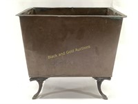 Vintage Copper Eagle Foot Planter Box