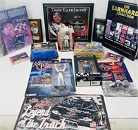 Large Lot Of NASCAR Dale Earnhardt Collectibles,