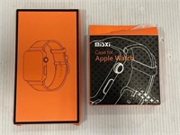 Lot of Apple Watch items- leather band and case