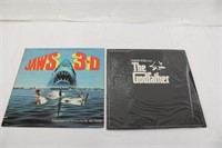 Jaws 3-D & The Godfather LPs