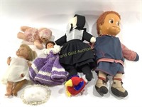 (4) Plastic Baby Dolls, Cloth Doll