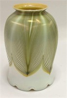 Pulled Feather Art Glass Lamp Shade