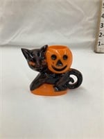 Vintage Halloween Black Cat/Jack-o-Lantern Candy