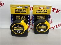 (2) Stanley FatMax 40” Tape Measures
