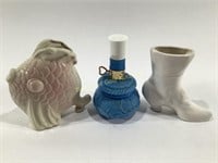 Ceramic Vases, Avon Perfume Jar