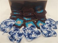 Lot of Crocheted Granny Square Patterns