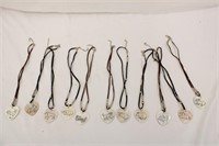 11 Necklaces w/ Large Hearts & Animals