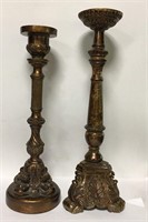 Two Decorative Candle Sticks
