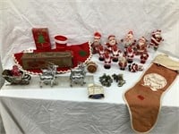 Vintage Christmas Decorations Incl. Santa Candy