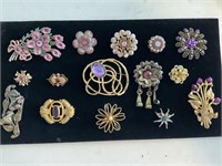 Vintage Brooches (15) TOTAL