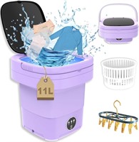 11L Portable Washer for Clothes, Purple