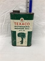 Texaco Outboard Oil Can, 7”T, Side Hole