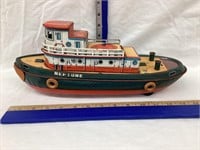 “Modern Toys” Tin Toy Battery-Op Tugboat, 14