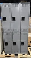 36"x72" 6-Door Metal Tennsco Lockers, lockers meas
