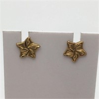 14k Gold Star Earrings