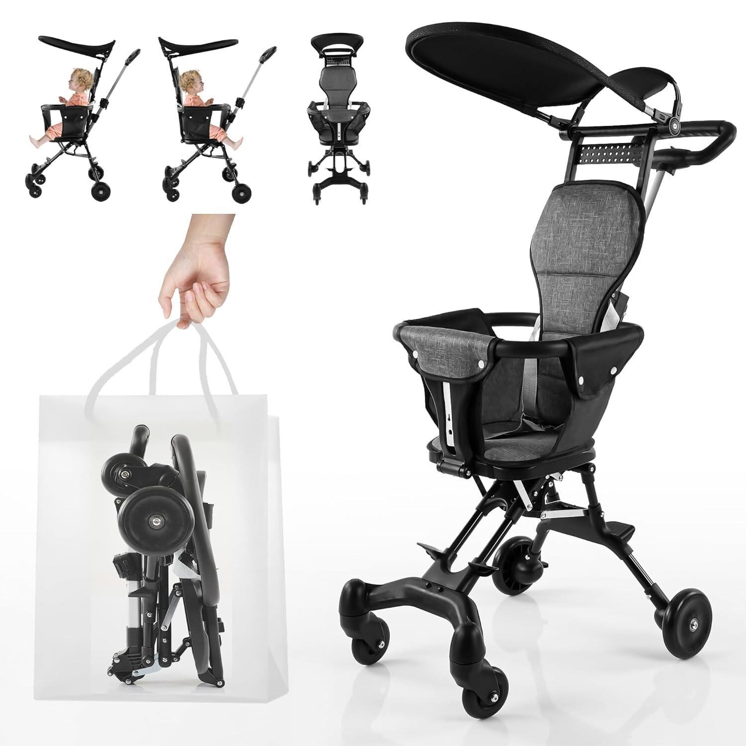 JUETKOO Baby Stroller, Compact, 6 lbs, 56 lbs