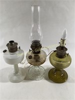 (3) Vintage Aladdin Lamps