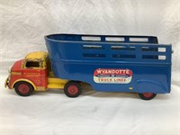 Wyandotte Truck Lines Pressed Steel Toy Truck &