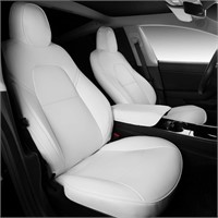 $170  White-PU Tesla Model 3/Y Seat Cover (5 Pcs)