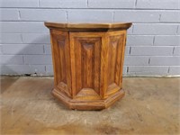 Octagonal End Table w/ Storage 21in X 21in