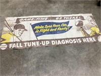 Vintage Cloth Banner from Auto Mechanic Shop,