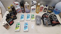 Assorted car detailing cleaners lot