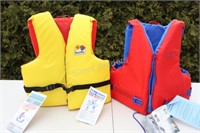 Two Adult Life Vest w Tags