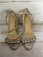 Glittery silver heels Womens Shoes size 7