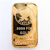 1 gram Fine Gold Bar - Sunshine Minting