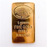 1 gram Fine Gold Bar - Istanbul Altin Refinery